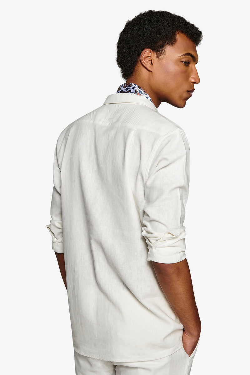 Giacca sahariana armaturata bianca-Dan John