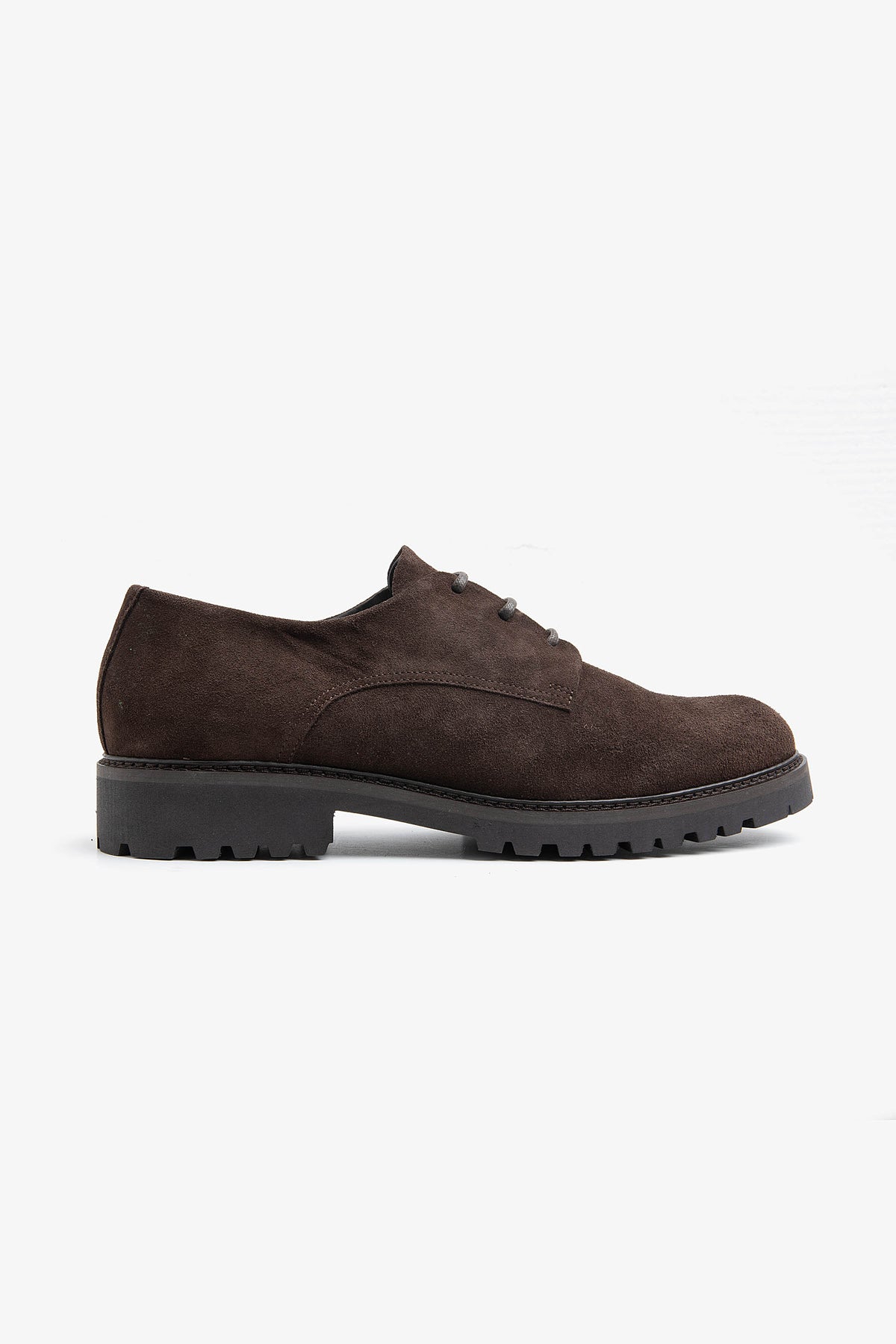 Scarpe derby suede moro